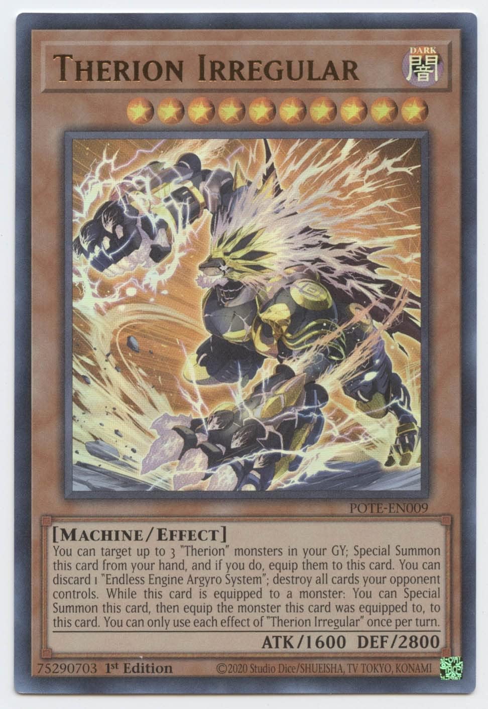 Irregular Therion - POTE-EN009 - Ultra Rare - 1st Edition