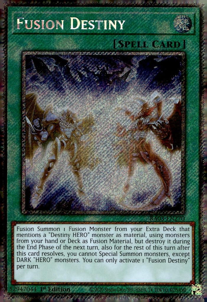 Fusion Destiny (Platinum Secret Rare) - RA03-EN270 - Platinum Secret Rare - 1st Edition
