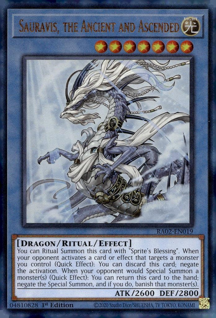 Sauravis, The Ancient and Ascended (PUR) - RA02-EN019 - Prismatic Ultimate Rare - 1st Edition