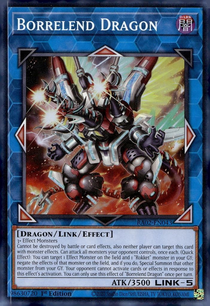 Borrelend Dragon - RA02-EN043 - Super Rare - 1st Edition