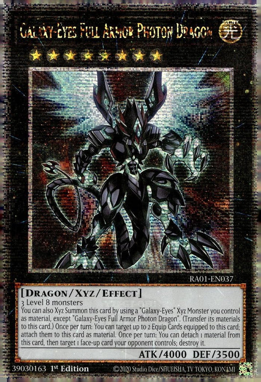 Yu-Gi-Oh! Galaxy-Eyes Full Armor Photon Dragon (Quarter Century Secret Rare) - RA01-EN037 - Quarter Century Secret Rare - 1st Edition