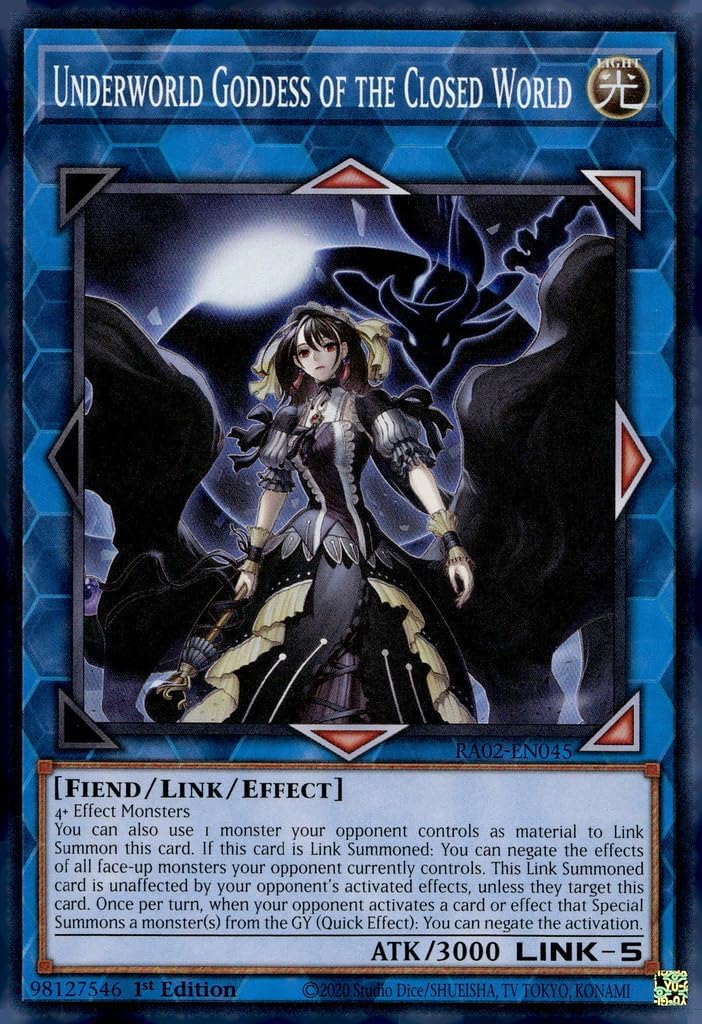 Underworld Goddess of The Closed World - RA02-EN045 - Super Rare - 1st Edition