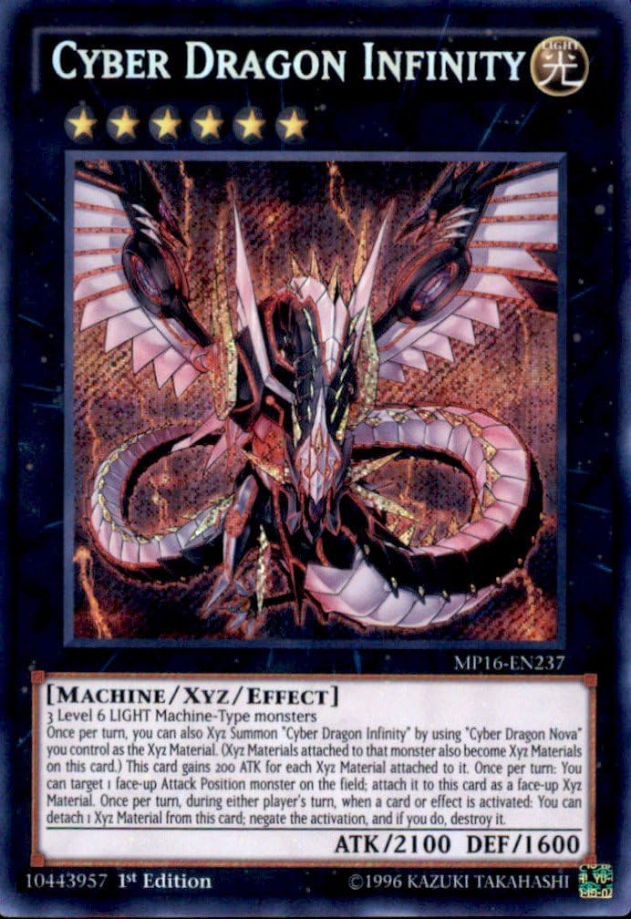 Yu-Gi-Oh! - Cyber Dragon Infinity (MP16-EN237) - Mega Pack 2016 - 1st Edition - Secret Rare by Yu-Gi-Oh!