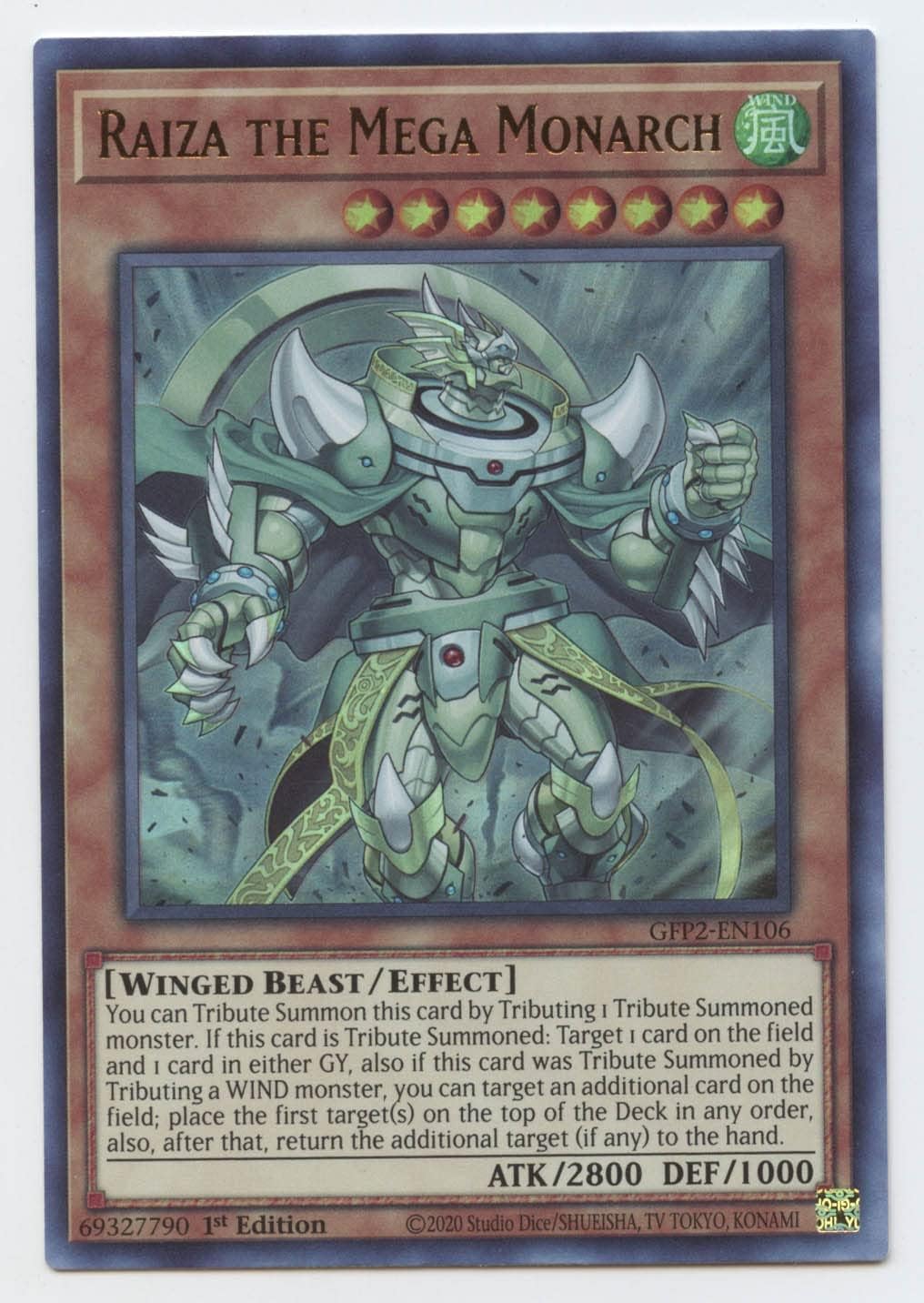 Raiza The Mega Monarch - GFP2-EN106 - Ultra Rare - 1st Edition