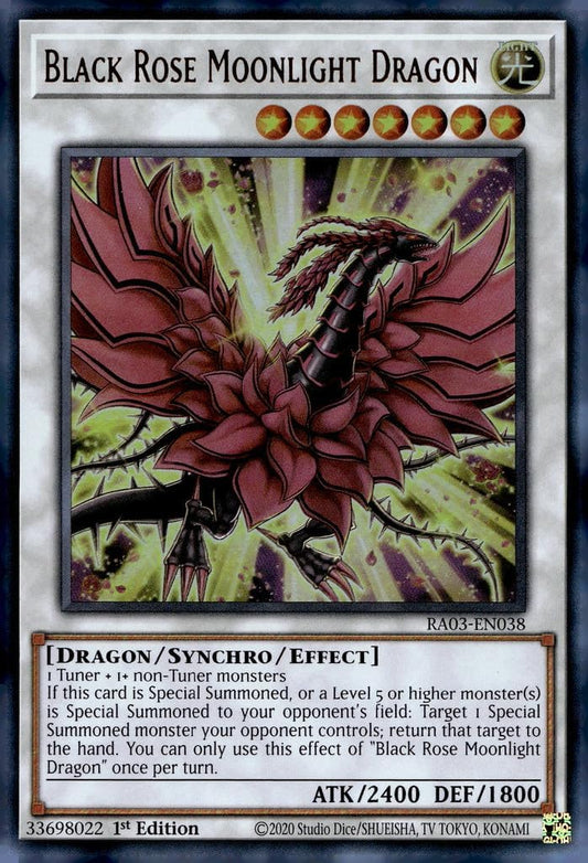 Black Rose Moonlight Dragon (UR) - RA03-EN038 - Ultra Rare - 1st Edition