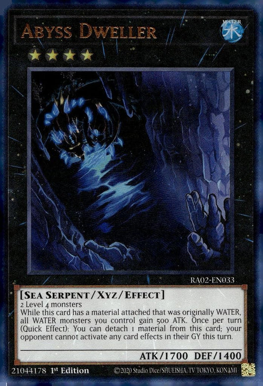 Abyss Dweller (PUR) - RA02-EN033 - Prismatic Ultimate Rare - 1st Edition