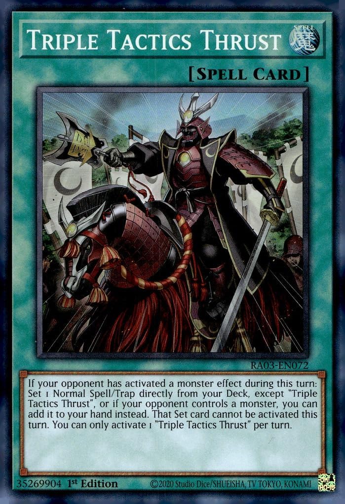 Triple Tactics Thrust - RA03-EN072 - Super Rare - 1st Edition