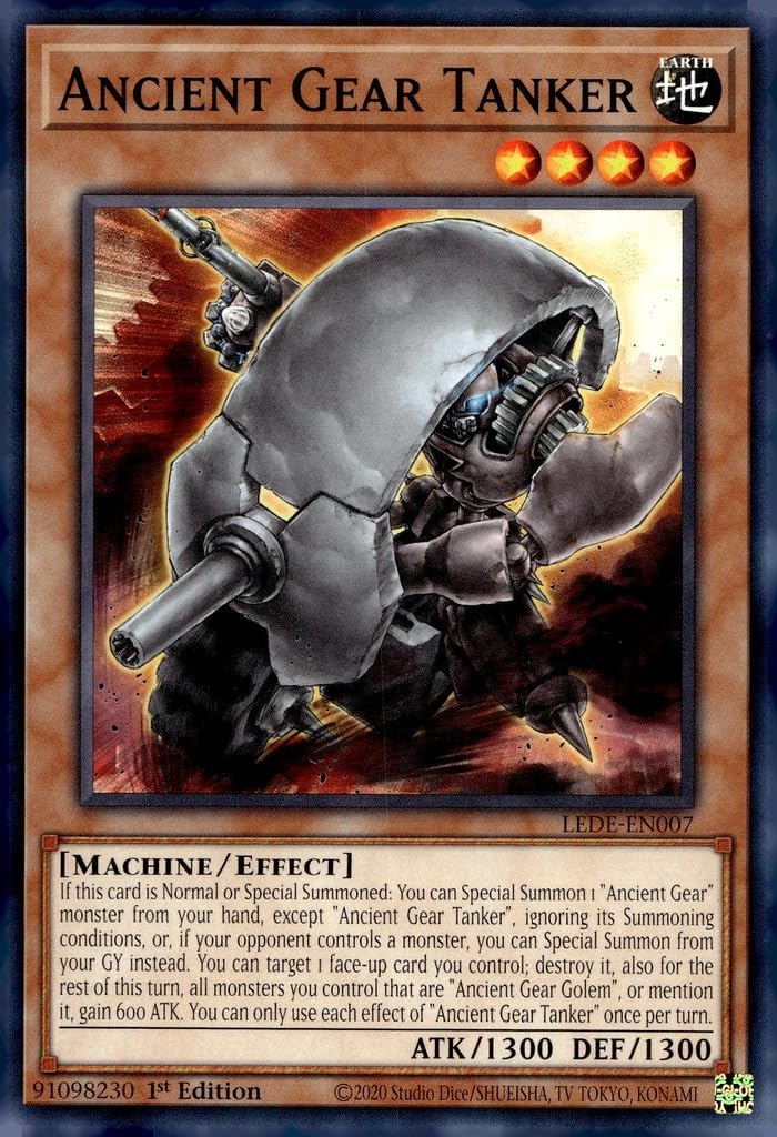 YU-GI-OH! Ancient Gear Tanker - LEDE-EN007 - Common - 1st Edition