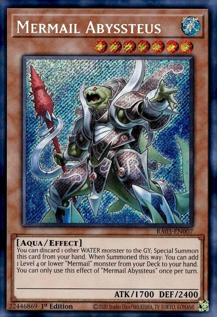 Mermail Abyssteus (Secret Rare) - RA03-EN007 - Secret Rare - 1st Edition