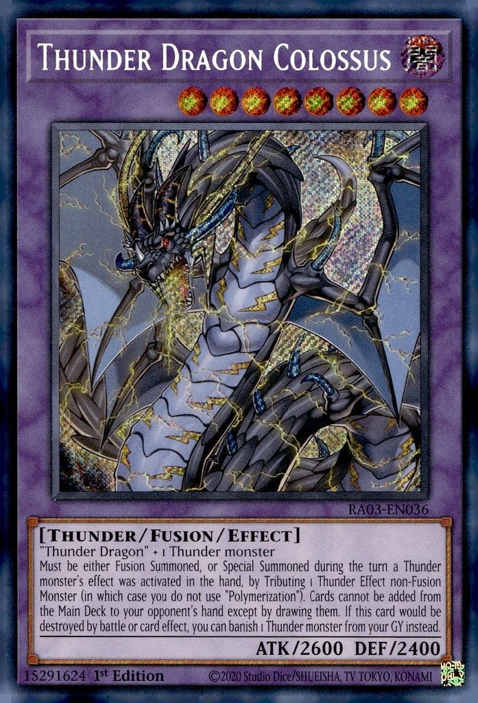 Thunder Dragon Colossus (Secret Rare) - RA03-EN036 - Secret Rare - 1st Edition
