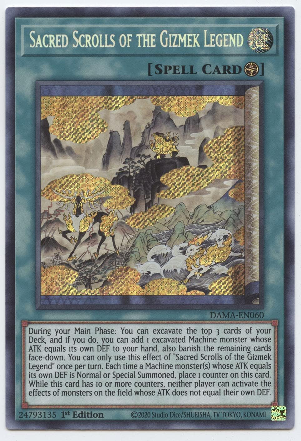 Sacred Scrolls of The Gizmek Legend - DAMA-EN060 - Secret Rare - 1st Edition