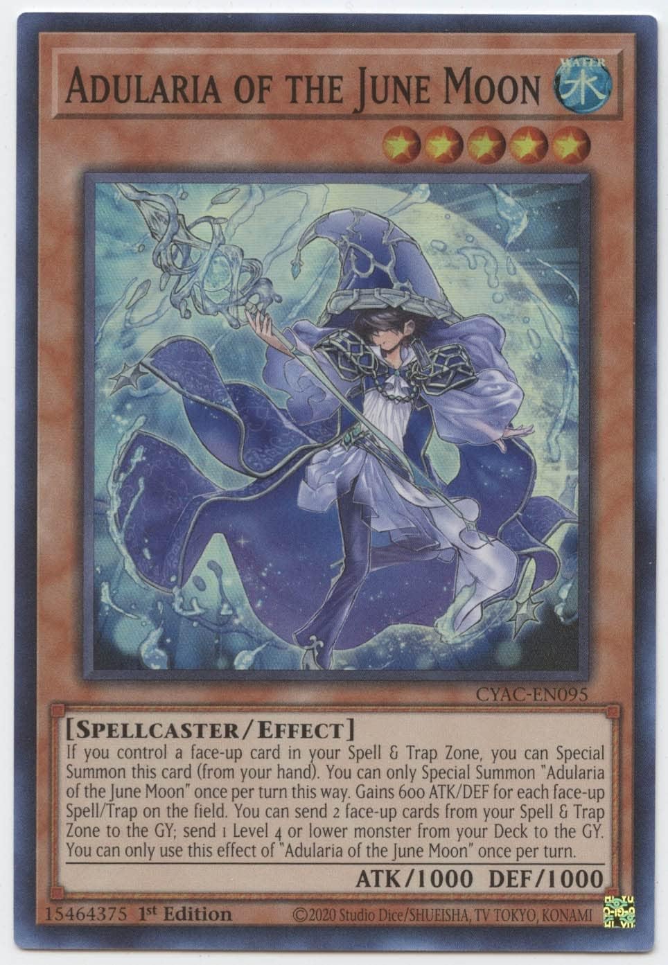 Adularia of The June Moon - CYAC-EN095 - Super Rare - 1st Edition