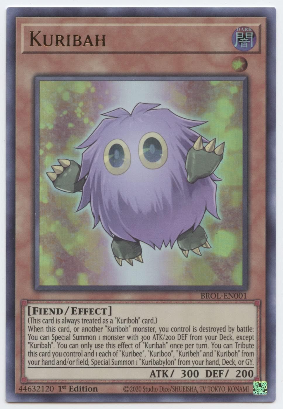 YU-GI-OH! - Kuribah - Ultra Rare - 1st Edition