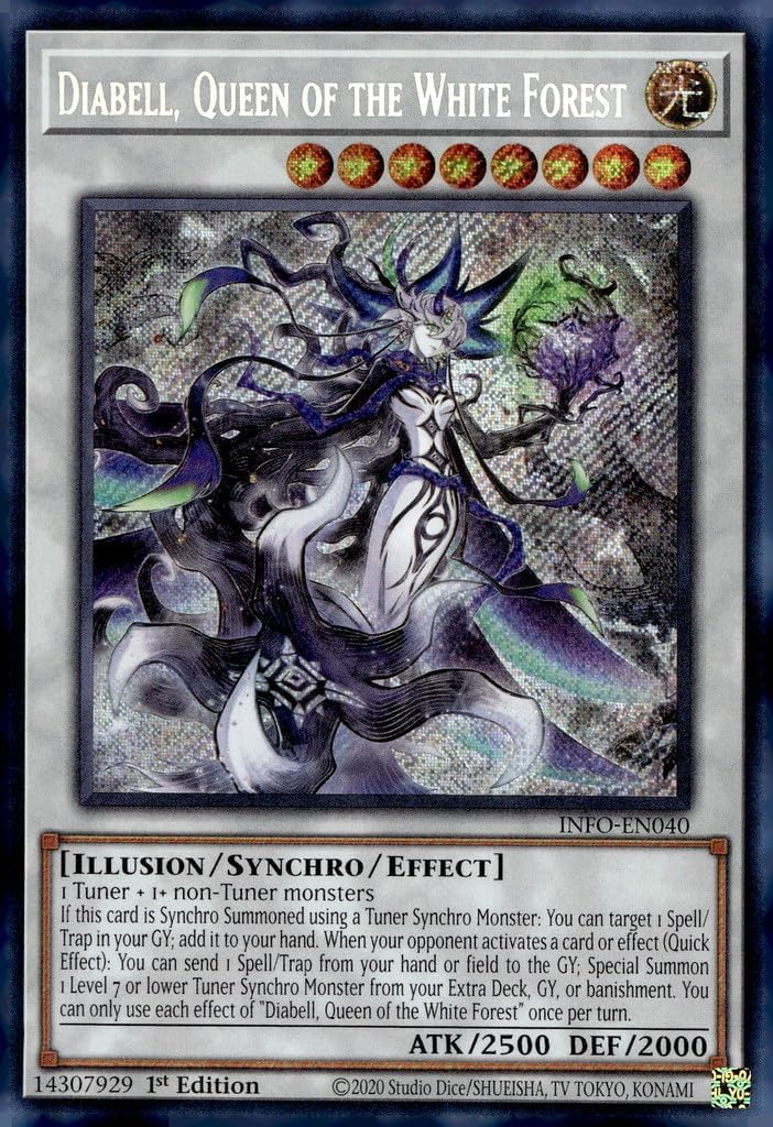 Diabell, Queen of The White Forest - INFO-EN040 - Secret Rare - 1st Edition