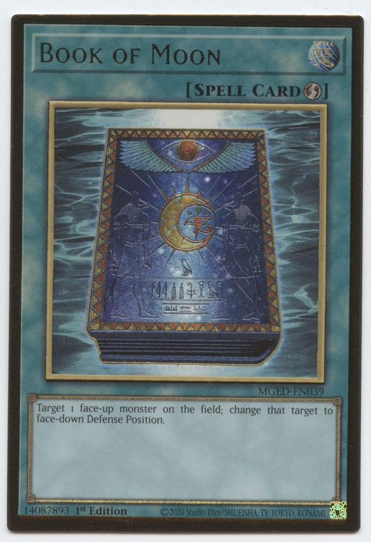 YU-GI-OH! Book of Moon - MGED-EN039 - Premium Gold Rare - 1st Edition