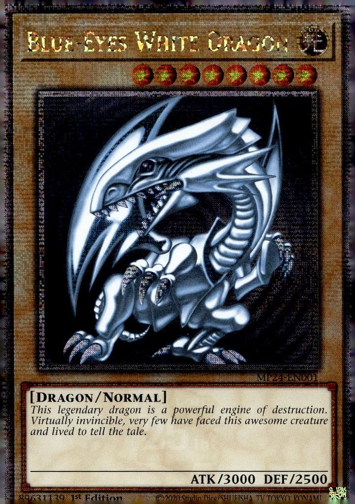 Blue-Eyes White Dragon - MP24-EN001 - Quarter Century Secret Rare - 1st Edition