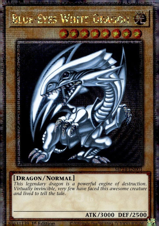 Blue-Eyes White Dragon - MP24-EN001 - Quarter Century Secret Rare - 1st Edition