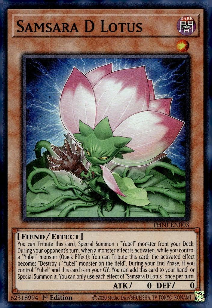 YU-GI-OH! Samsara D Lotus - PHNI-EN003 - Super Rare - 1st Edition