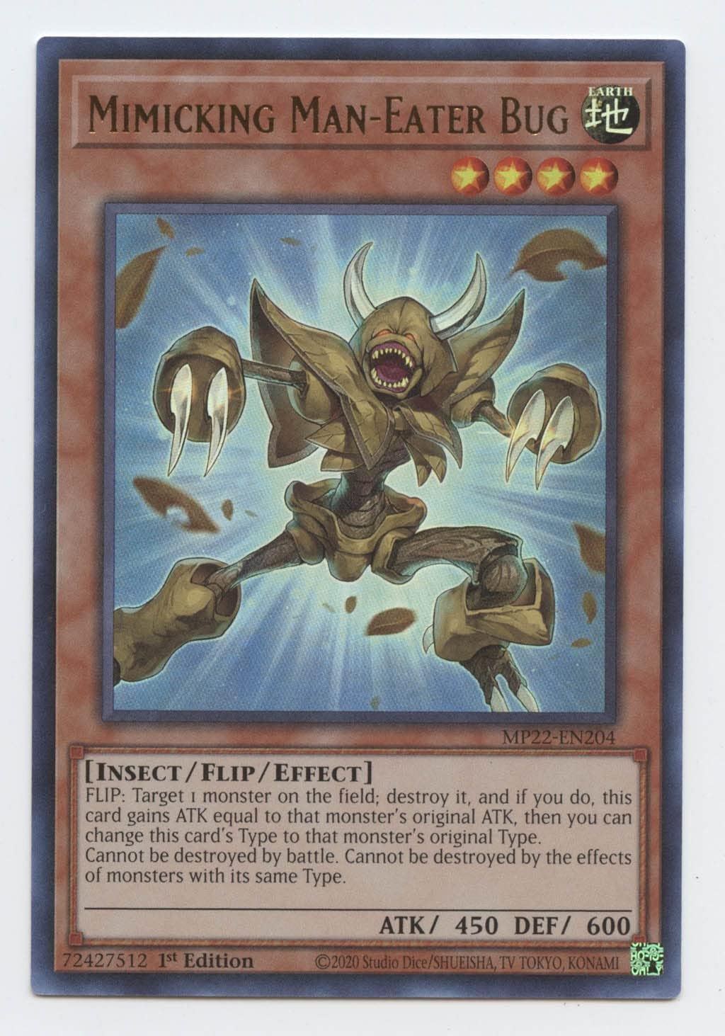 Mimicking Man-Eater Bug - MP22-EN204 - Ultra Rare - 1st Edition