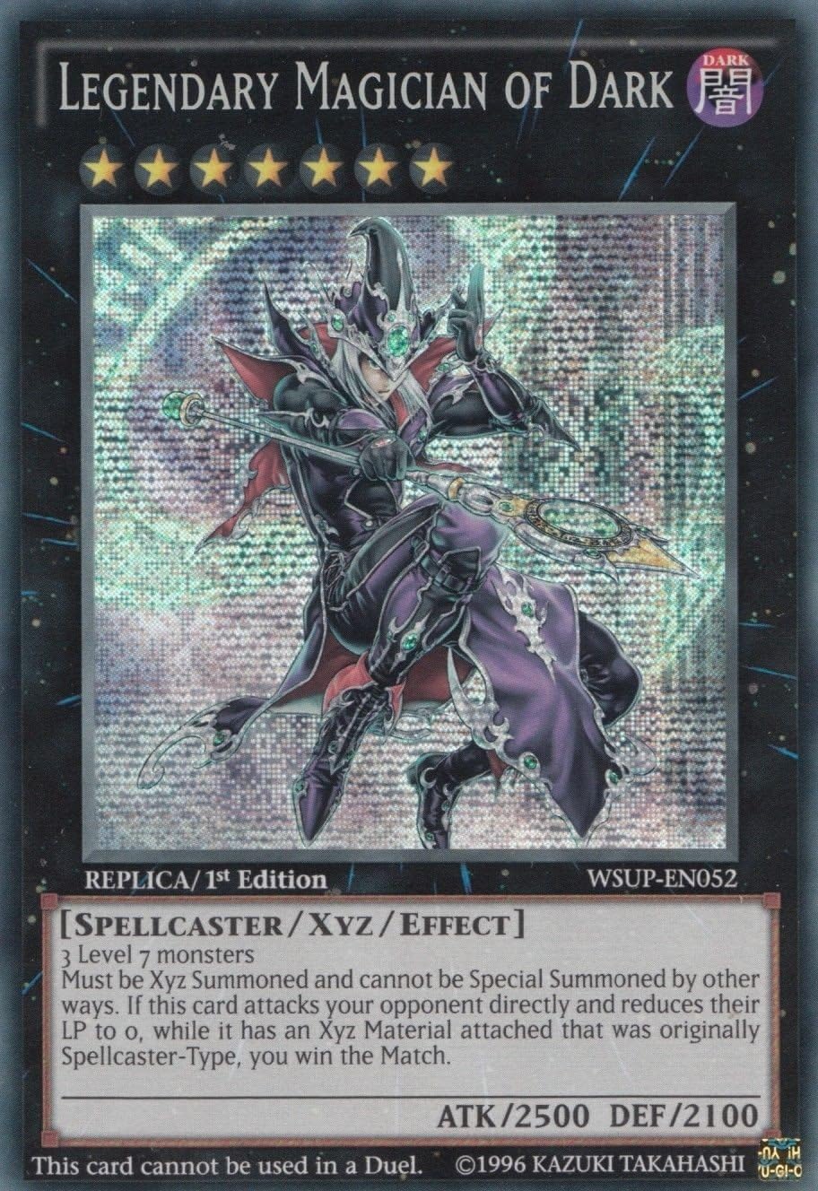 Yu-Gi-Oh! - Legendary Magician of Dark (WSUP-EN052) - World Superstars - 1st Edition - Prismatic Secret Rare by Yu-Gi-Oh!