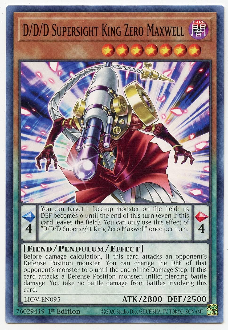D/D/D Supersight King Zero Maxwell - LIOV-EN095 - Common - 1st Edition