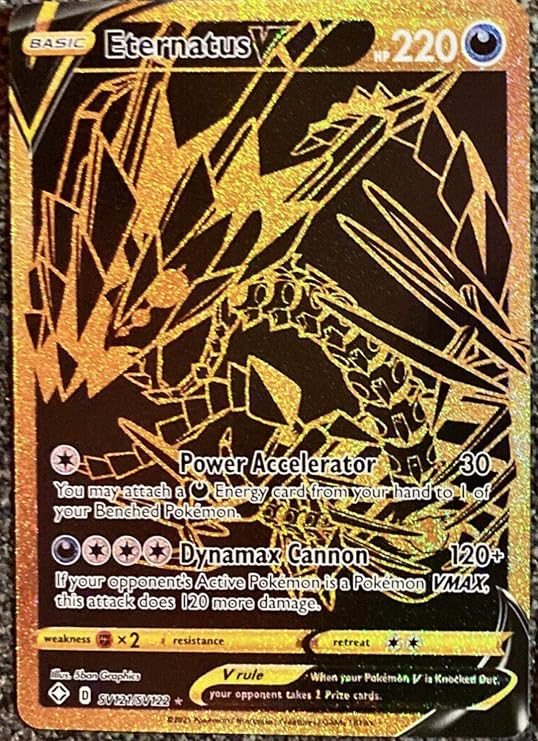 Eternatus V - SV121/SV122 - Shiny Full Art - Shining Fates