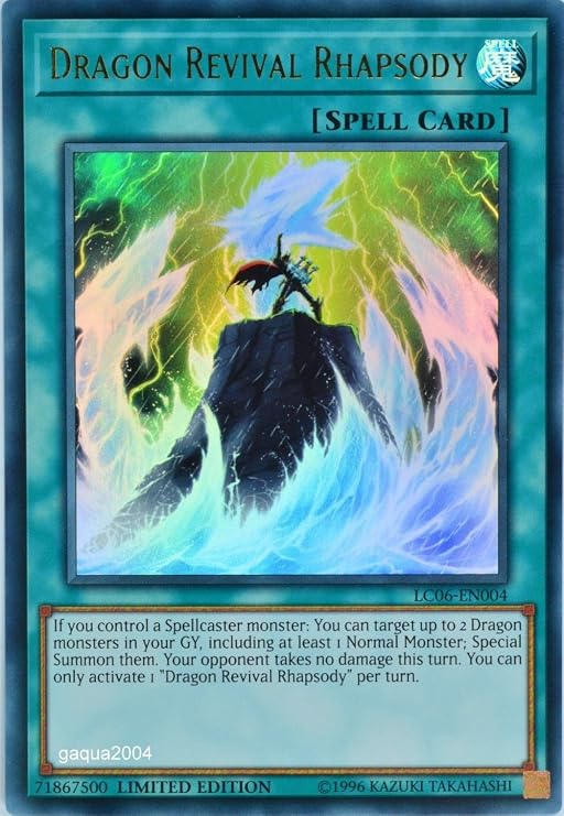 Yugioh Dragon Revival Rhapsody - LCKC-EN109 - Secret Rare - 1st Edition Legendary Collection Kaiba Mega Pack