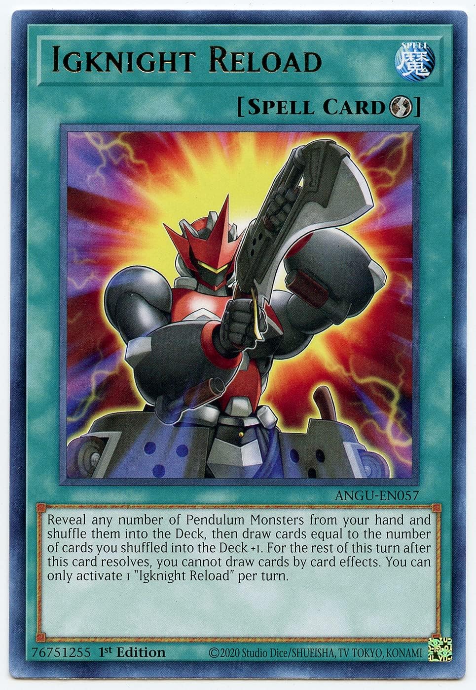 Igknight Reload - ANGU-EN057 - Rare - 1st Edition