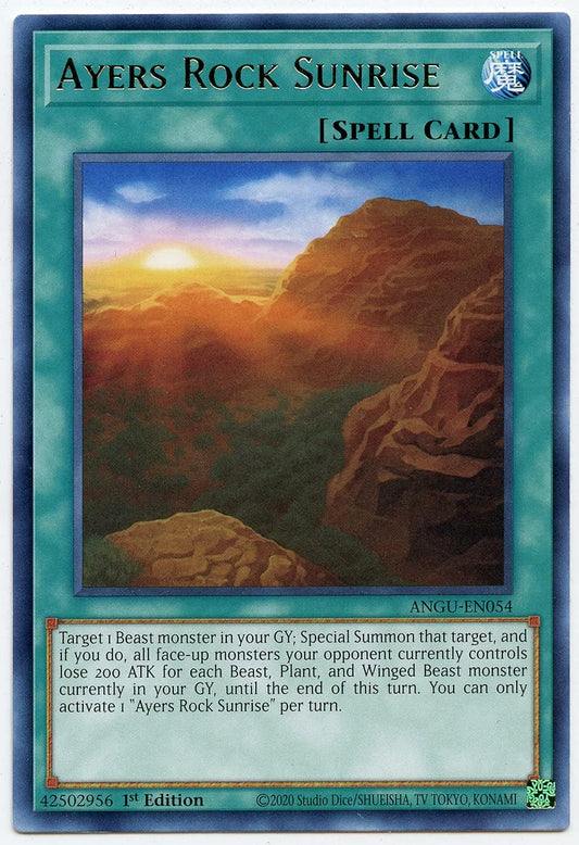 Ayers Rock Sunrise - ANGU-EN054 - Rare - 1st Edition