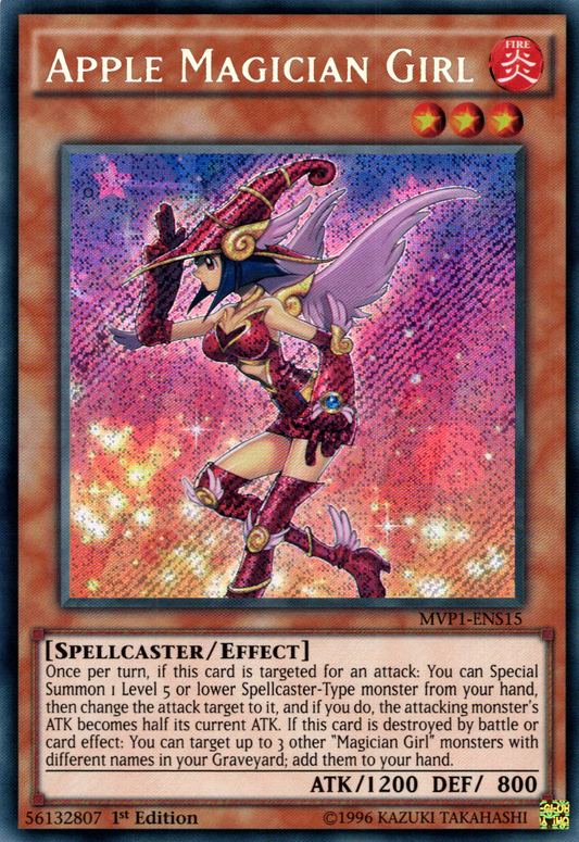 Apple Magician Girl - MVP1-ENS15 - Secret Rare - 1st Edition