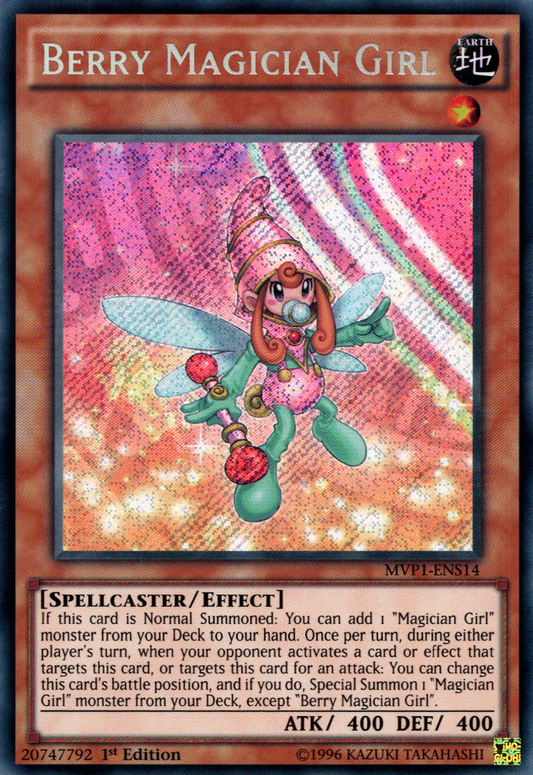 Berry Magician Girl - MVP1-ENS14 - Secret Rare - 1st Edition