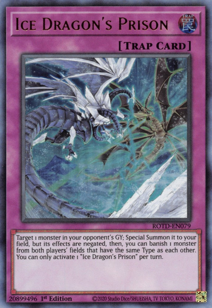 Ice Dragon's Prison - ROTD-EN079 - Ultra Rare - 1st Edition