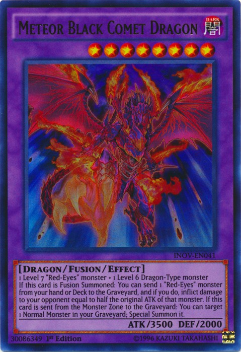 Yu-Gi-Oh! - Meteor Black Comet Dragon (INOV-EN041) - Invasion: Vengeance - 1st Edition - Ultra Rare