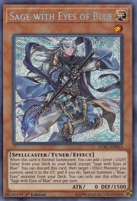 Sage with Eyes of Blue - LCKC-EN015 - Secret Rare - 1st Edition - Legendary Collection Kaiba Mega Pack (1st Edition)